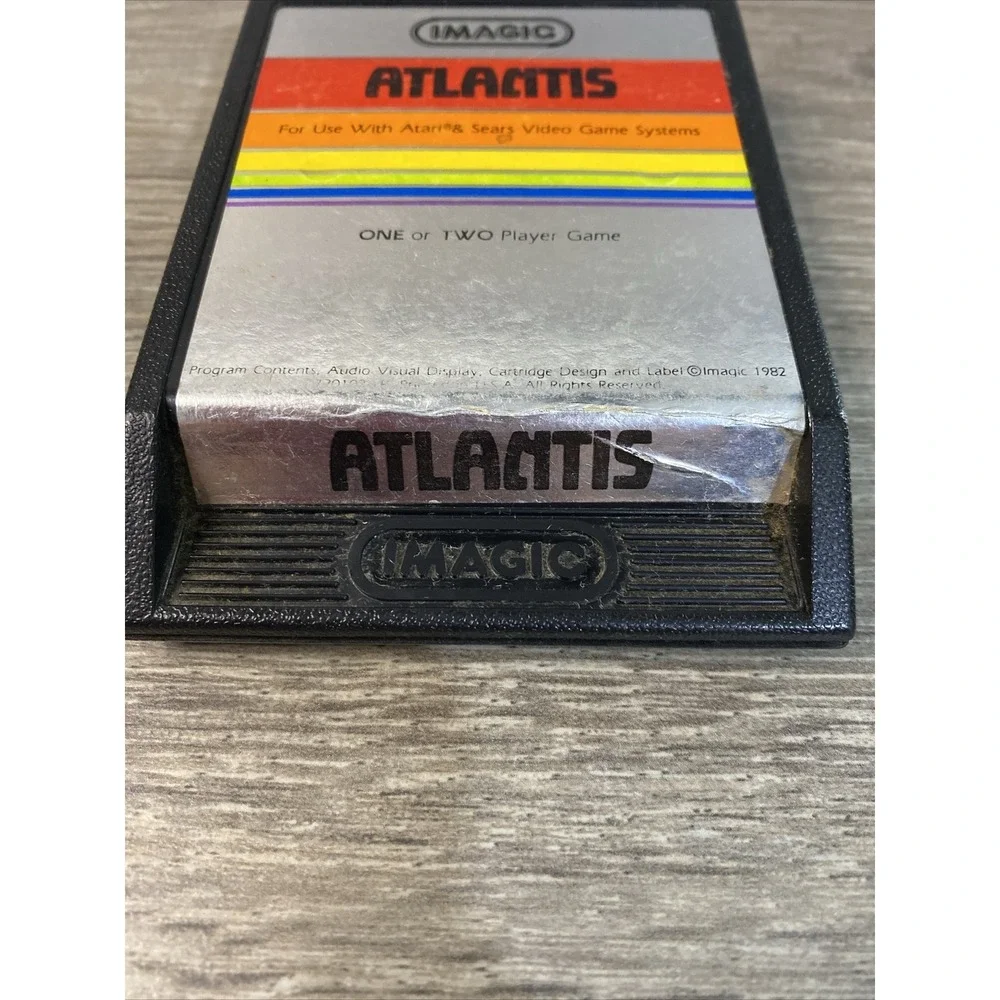 1982 Atari‎ 2600 Imagic Atlantis Game Cartridge Only